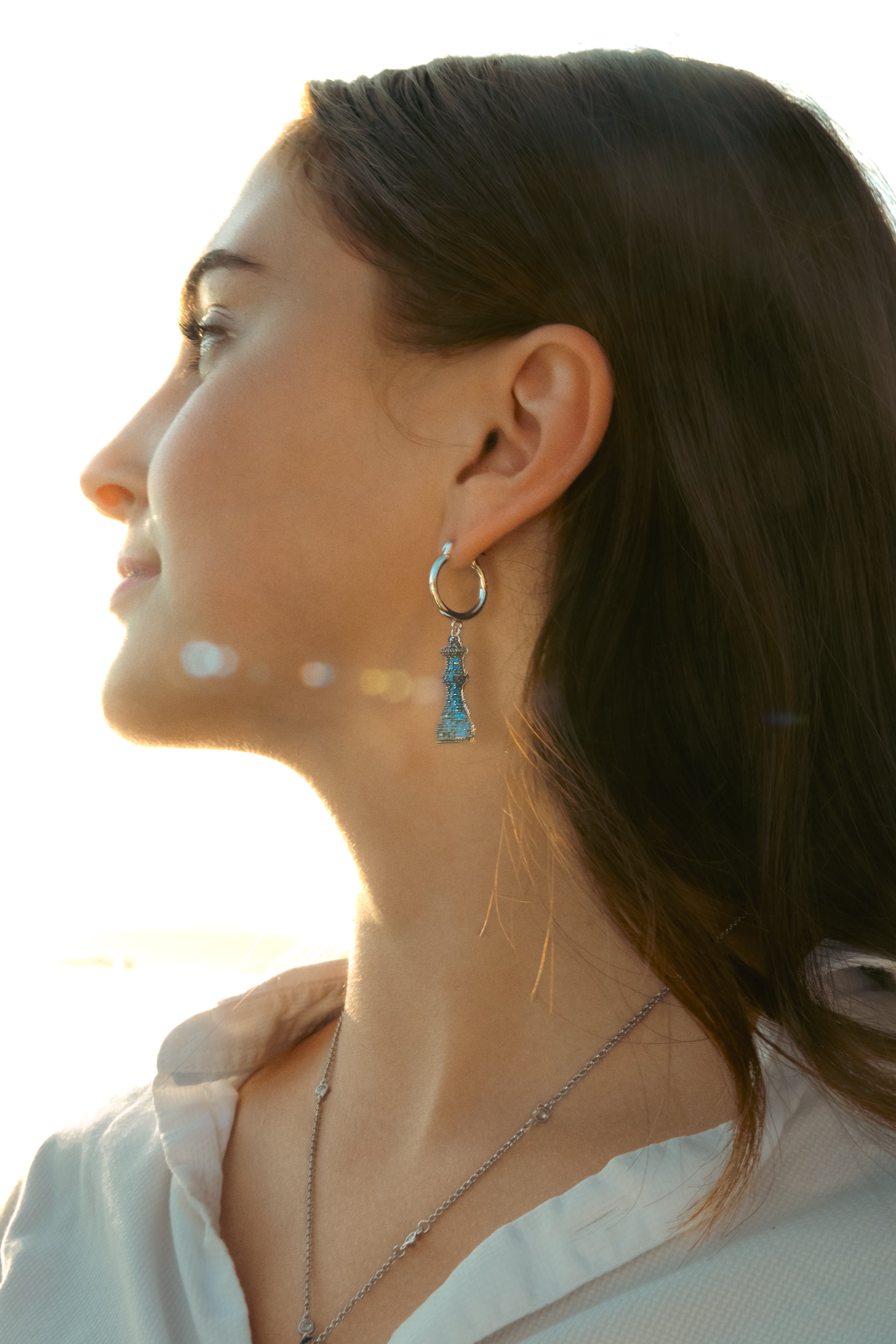 Chess Marina Queen Hoop Earrings