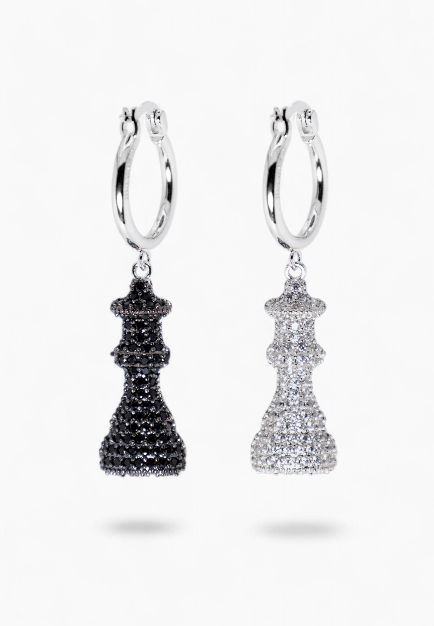 Chess Classic Queen Hoop Earrings