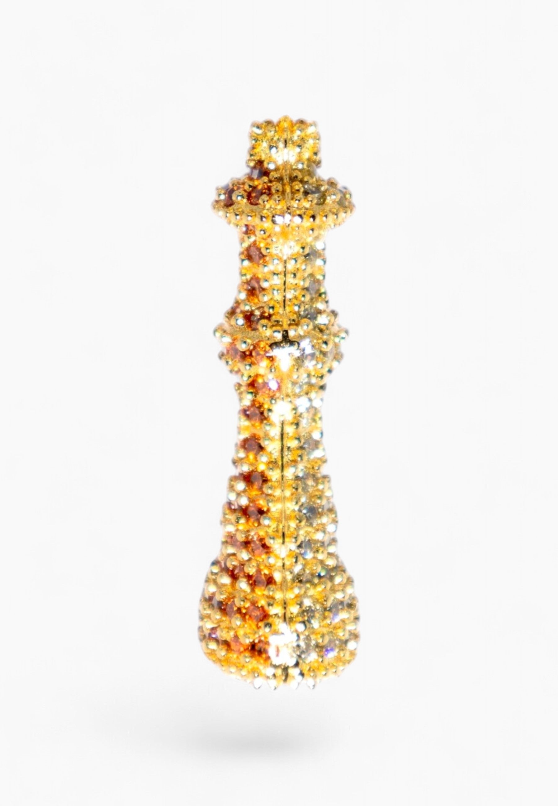 Chess Sol Queen Hoop Earrings