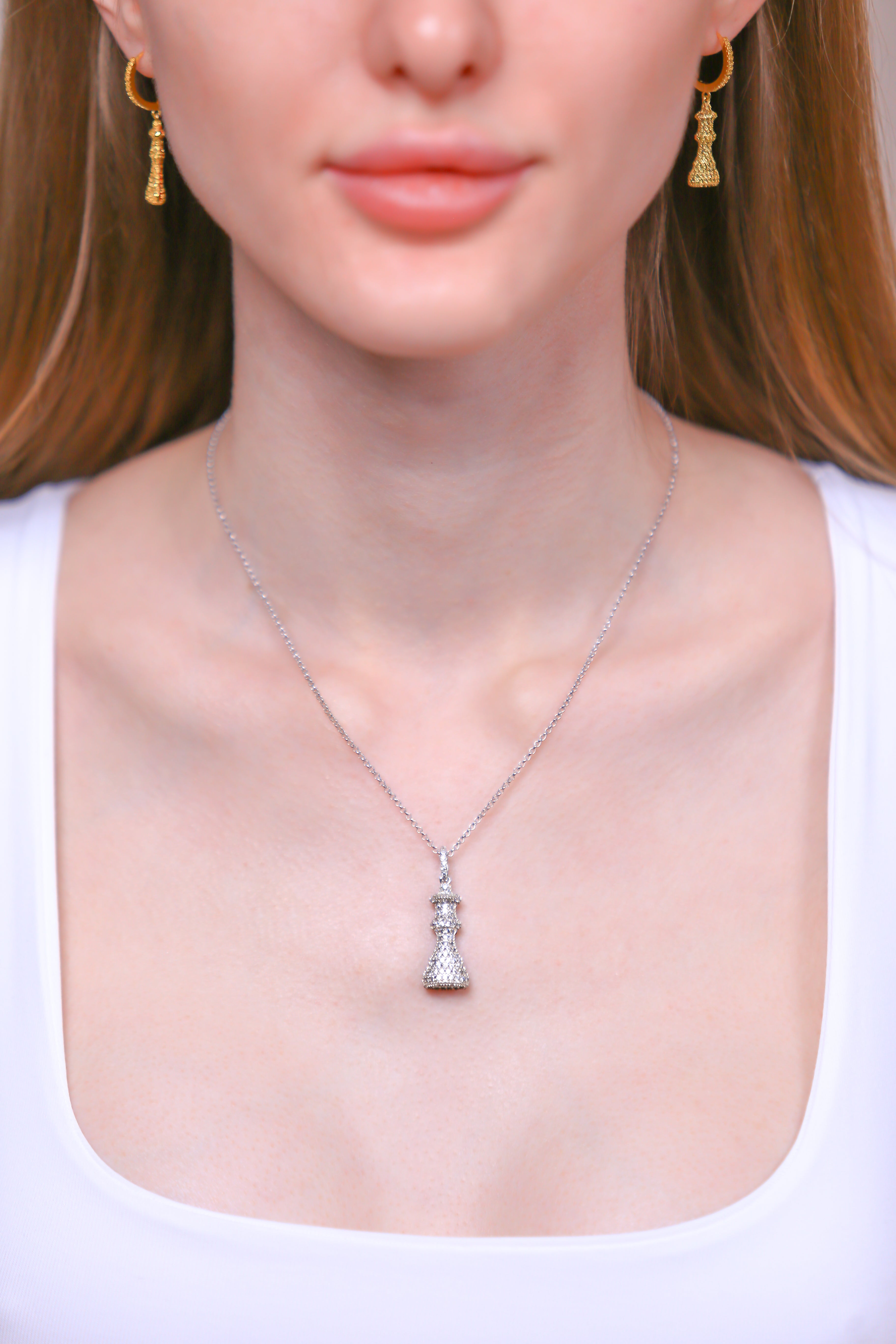 Master Chess Queen Adjustable Necklace