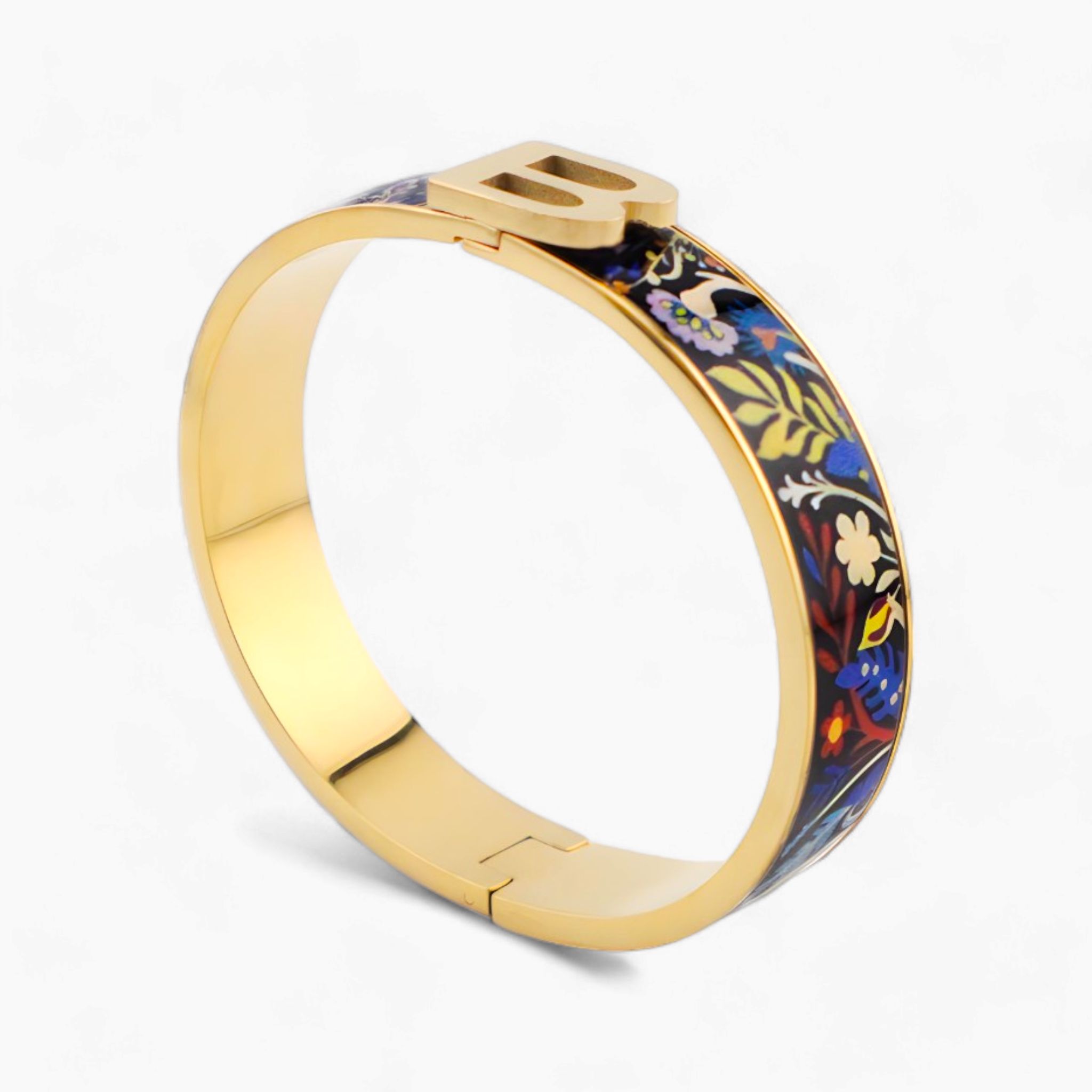 Matisse Floral Pattern Gold Bracelet