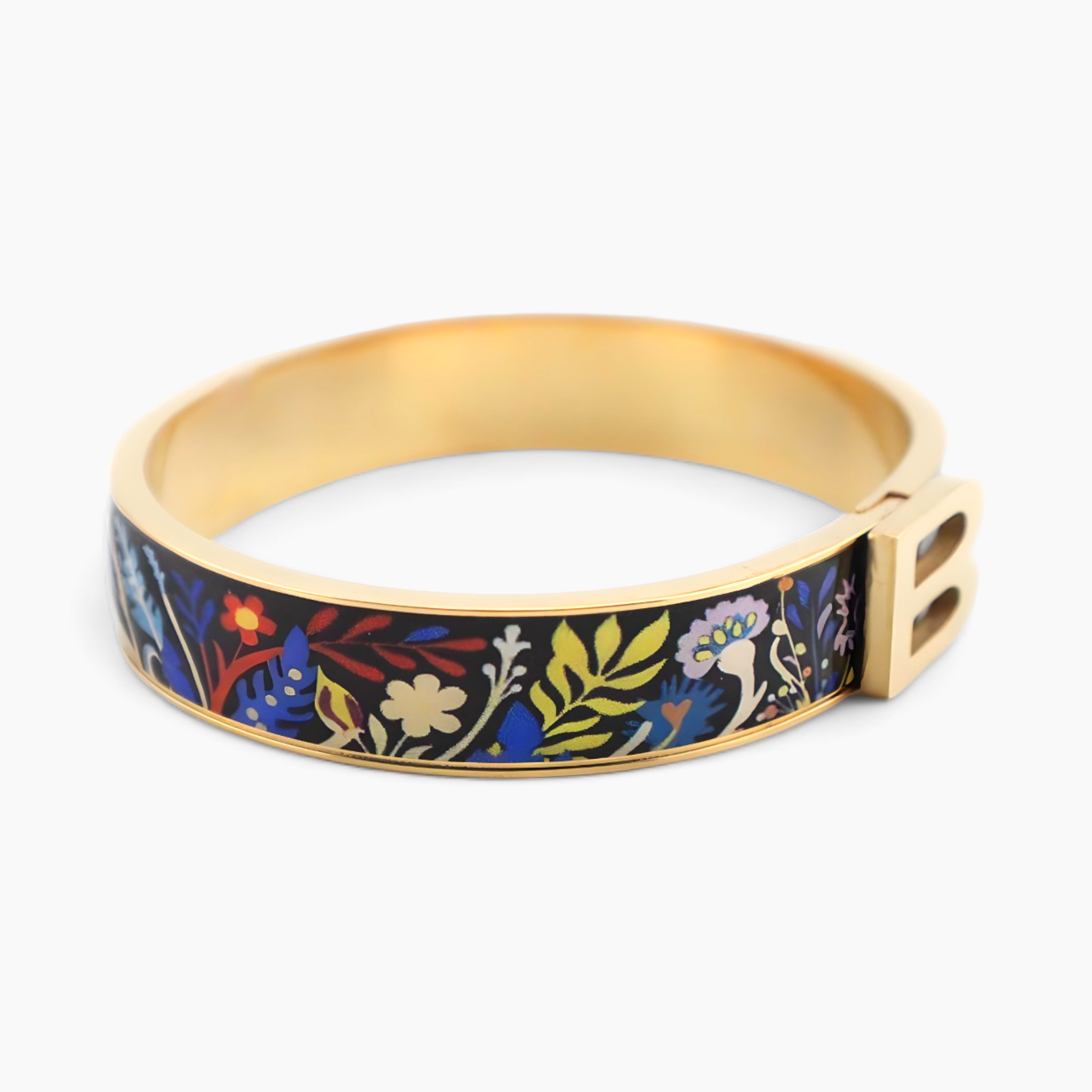 Matisse Floral Pattern Gold Bracelet