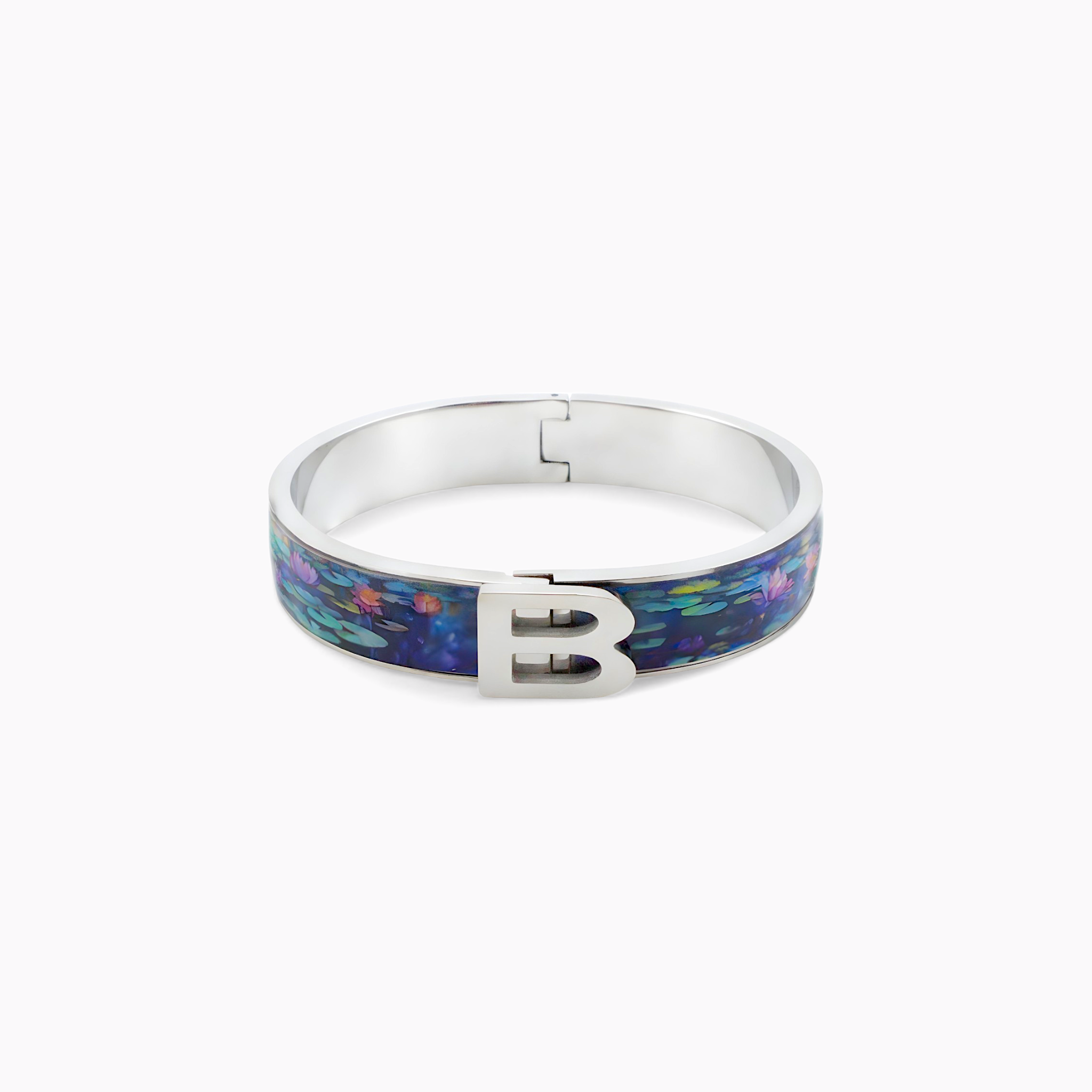 Monet Water Lilies Rhodium Bracelet