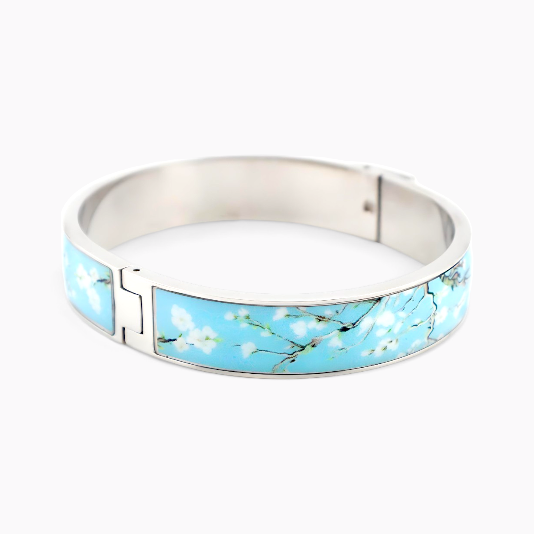 Van Gogh Almond Blossoms Rhodium Bracelet