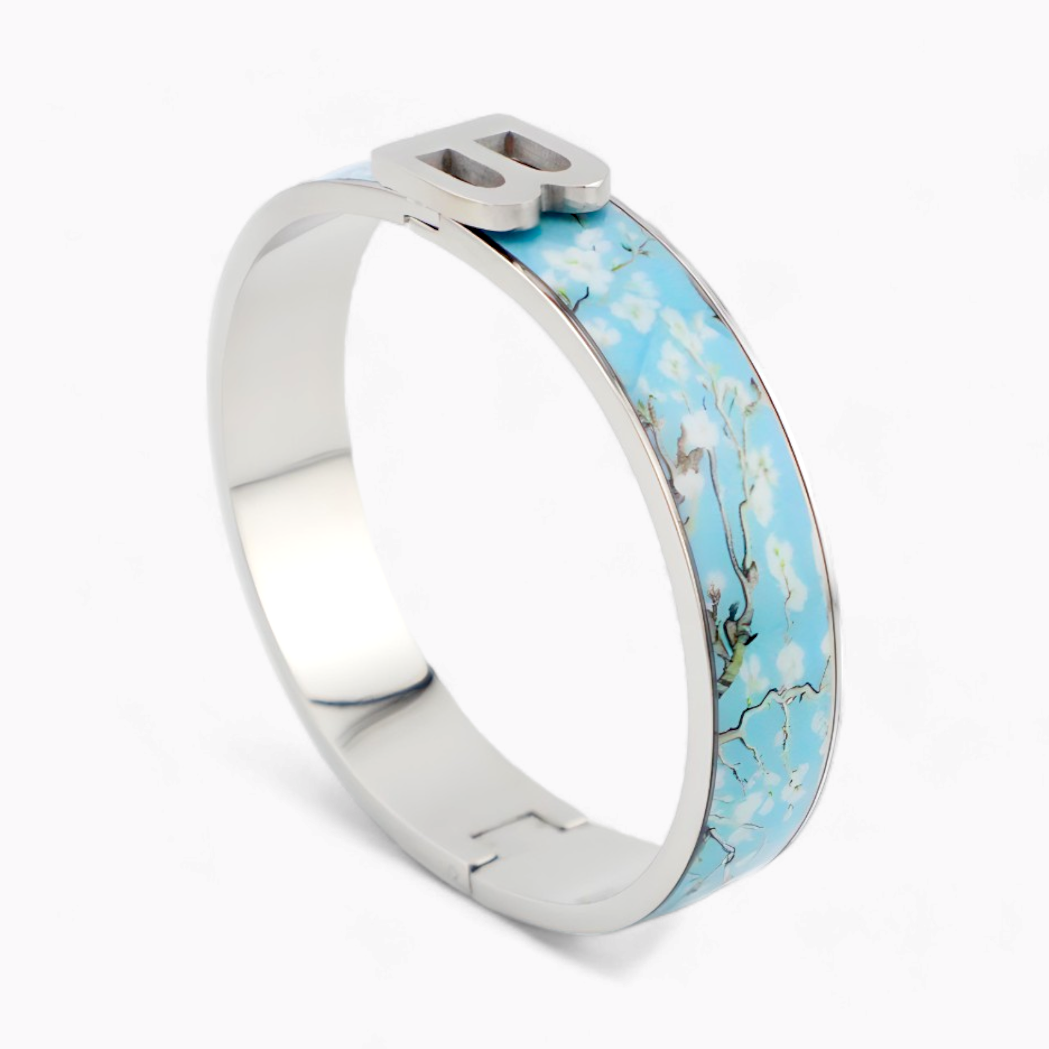 Van Gogh Almond Blossoms Rhodium Bracelet