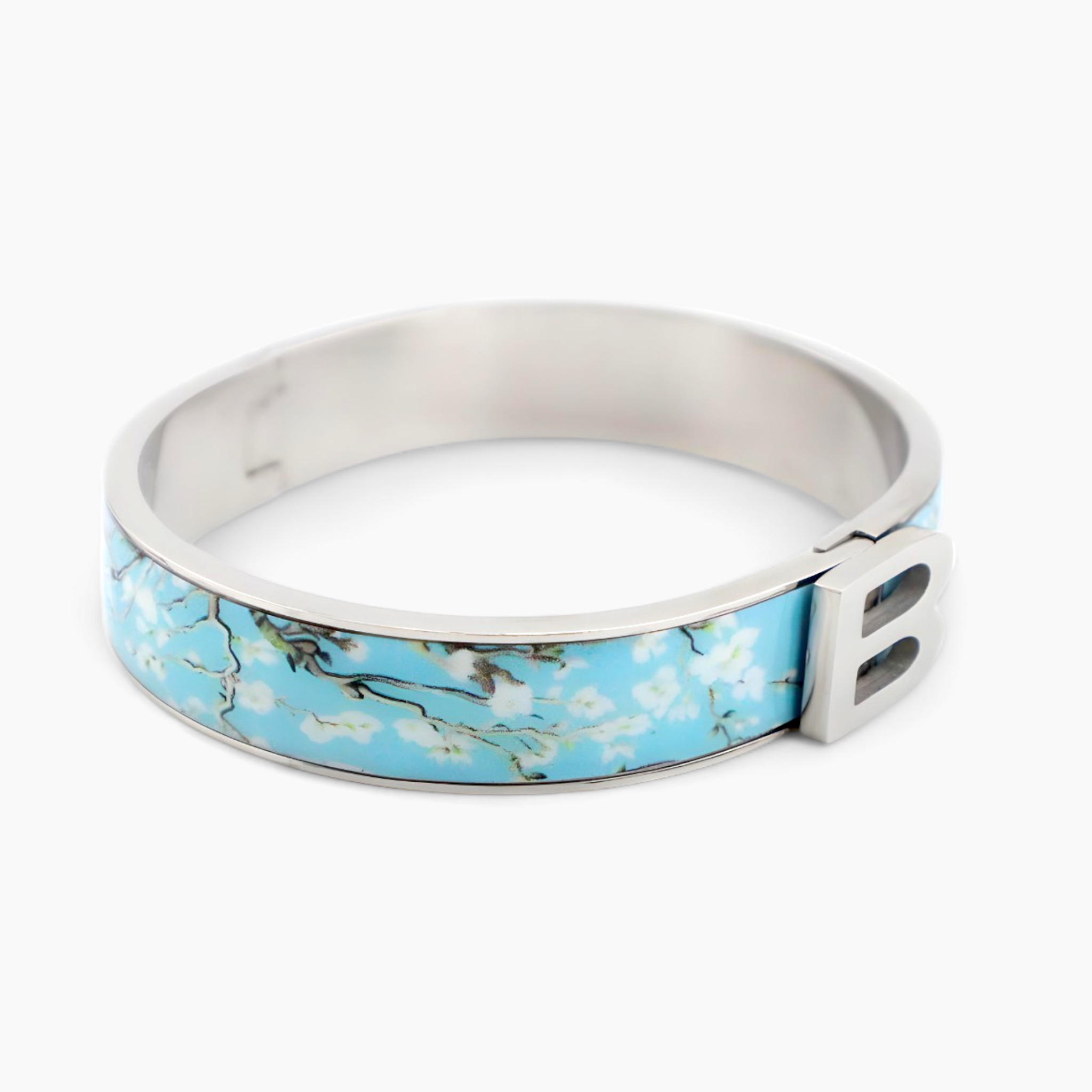 Van Gogh Almond Blossoms Rhodium Bracelet