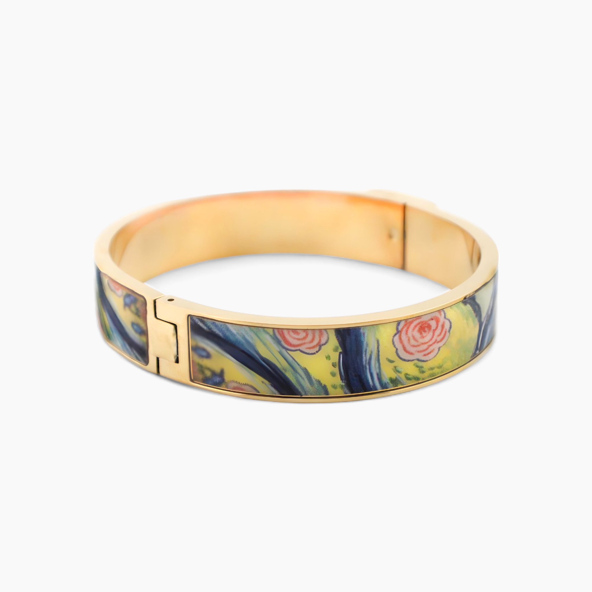 Van Gogh Floral Gold Bracelet