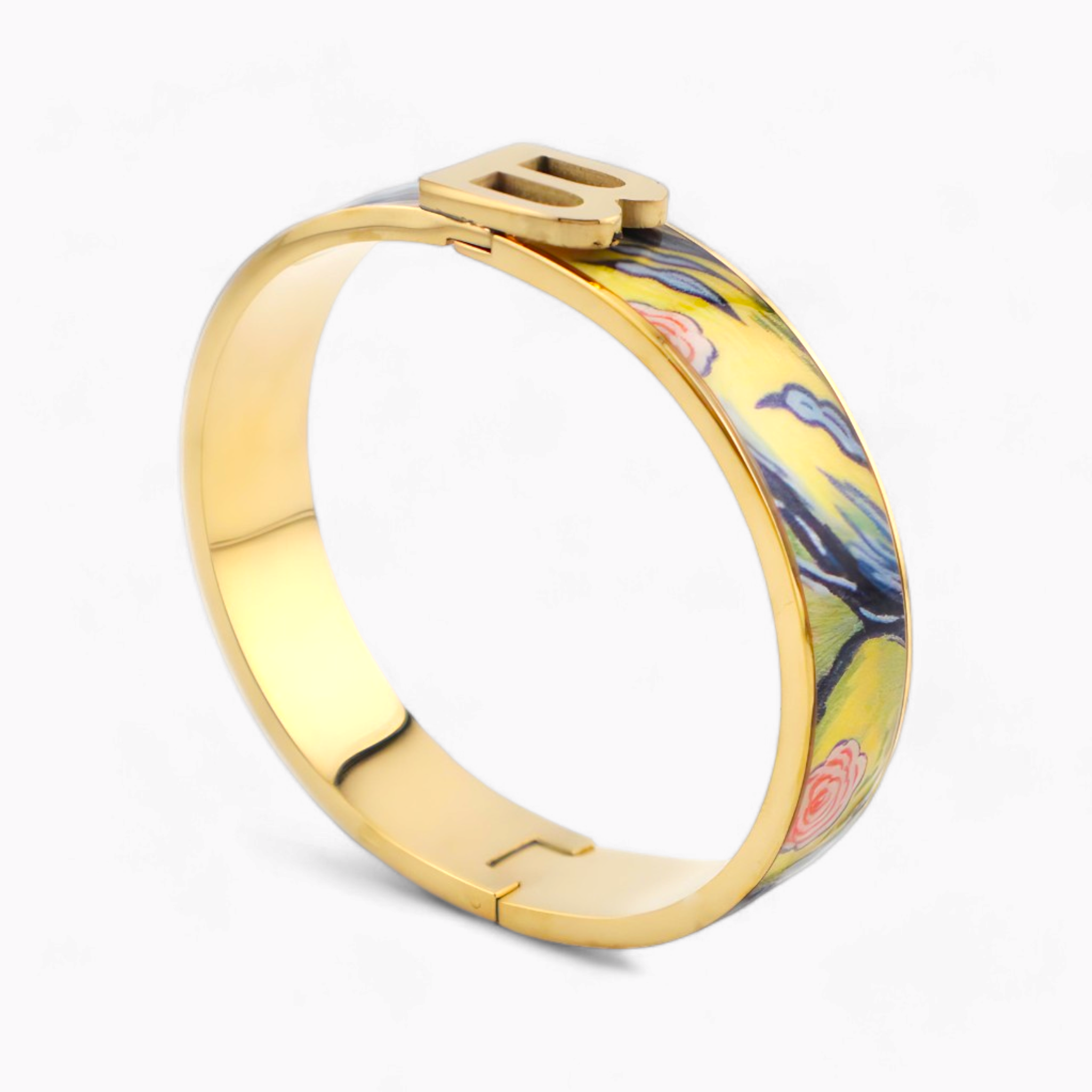 Van Gogh Floral Gold Bracelet