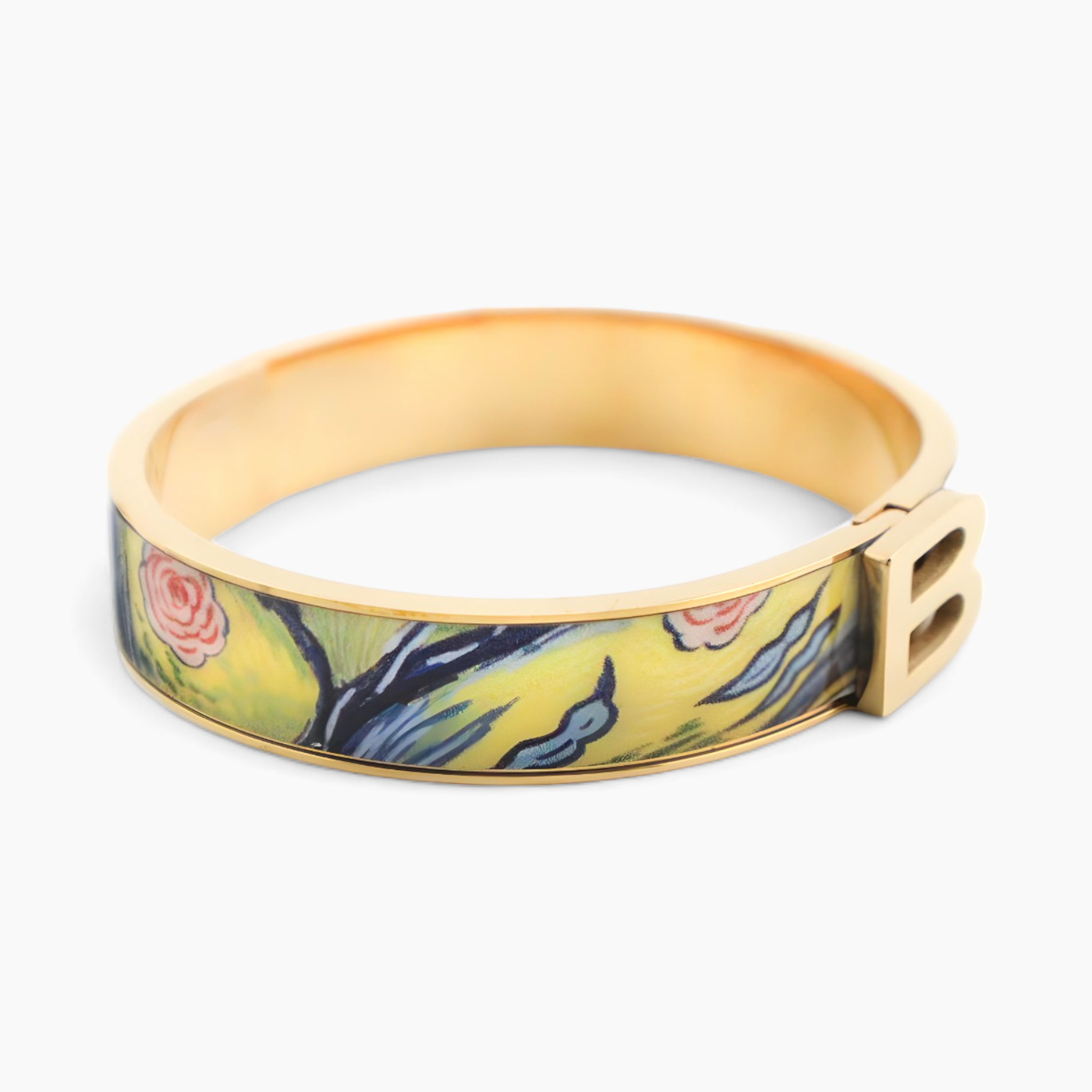 Van Gogh Floral Gold Bracelet