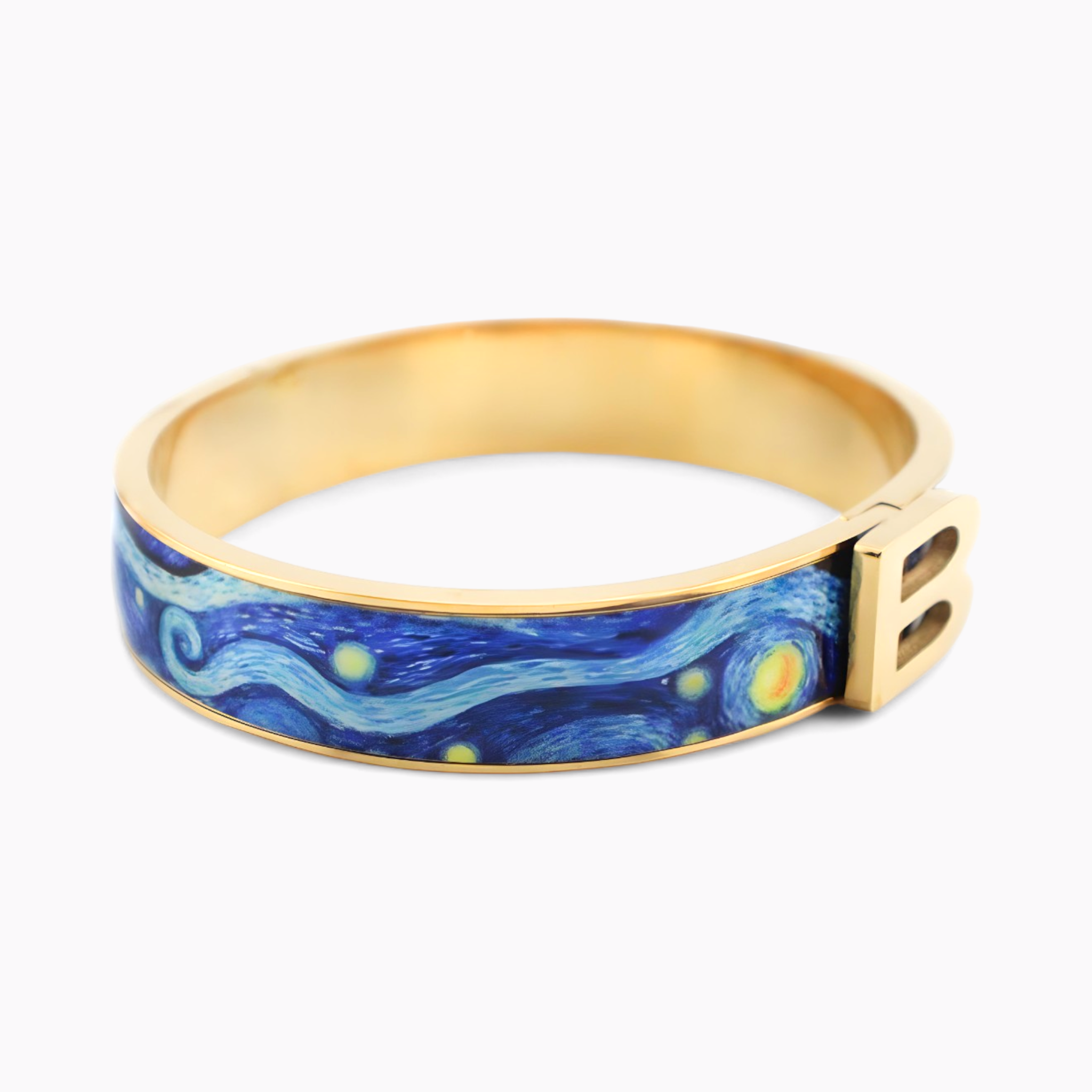 Van Gogh Starry Night Gold Bracelet