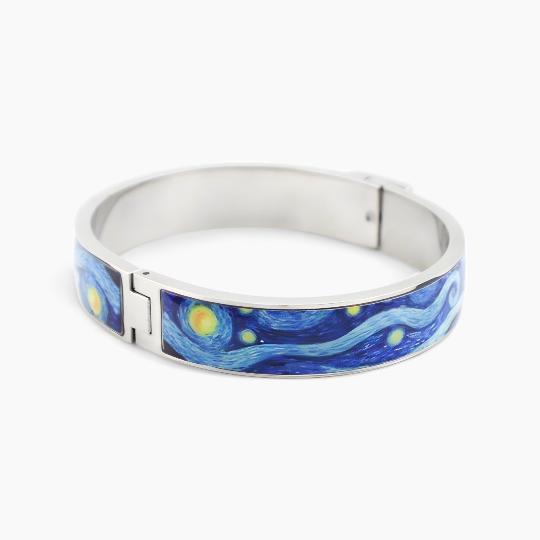 Van Gogh Starry Night Rhodium Bracelet