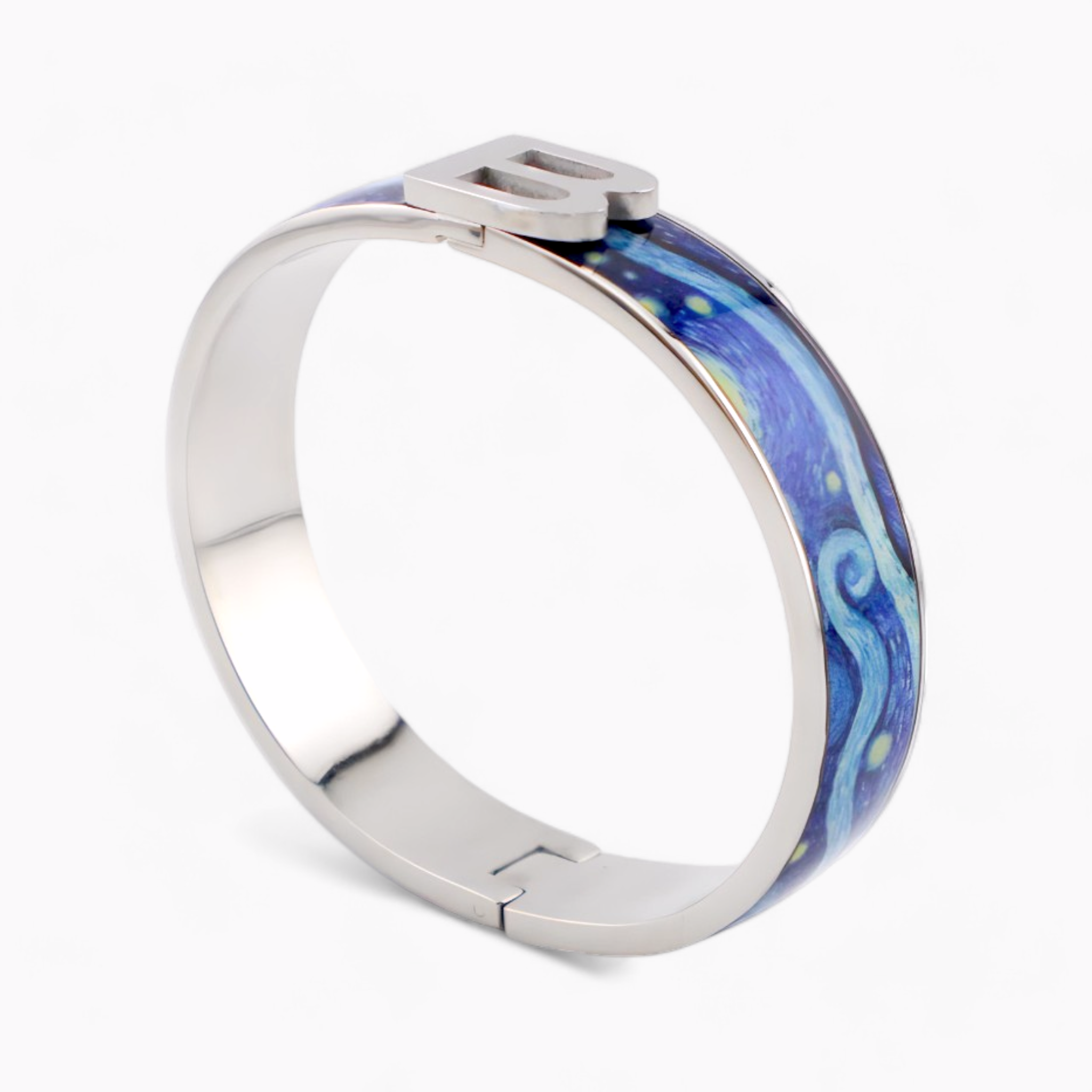 Van Gogh Starry Night Rhodium Bracelet