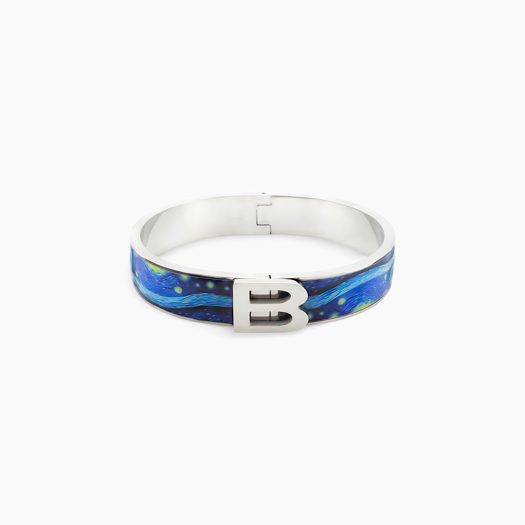 Van Gogh Starry Night Rhodium Bracelet