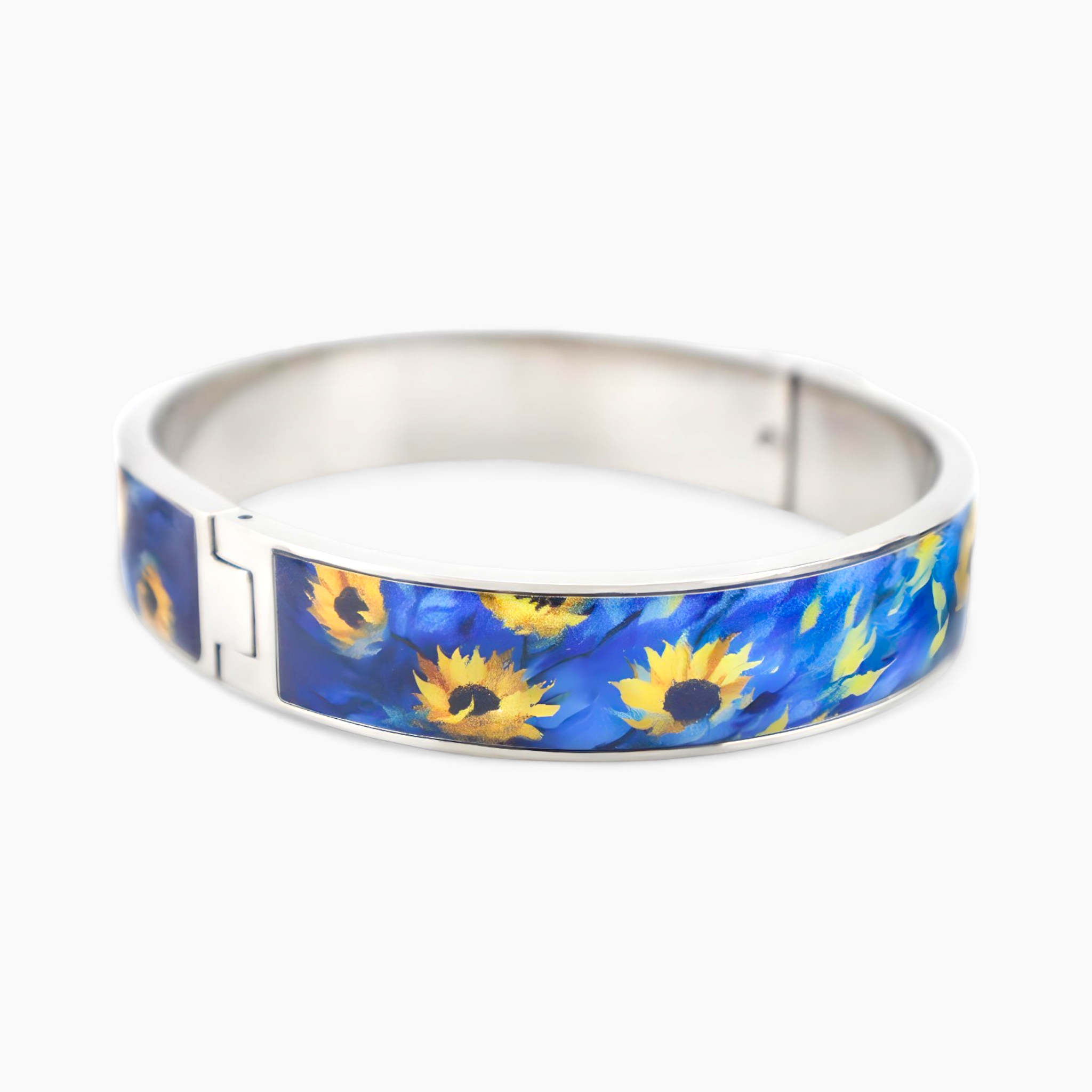 Van Gogh Sunflower Rhodium Bracelet